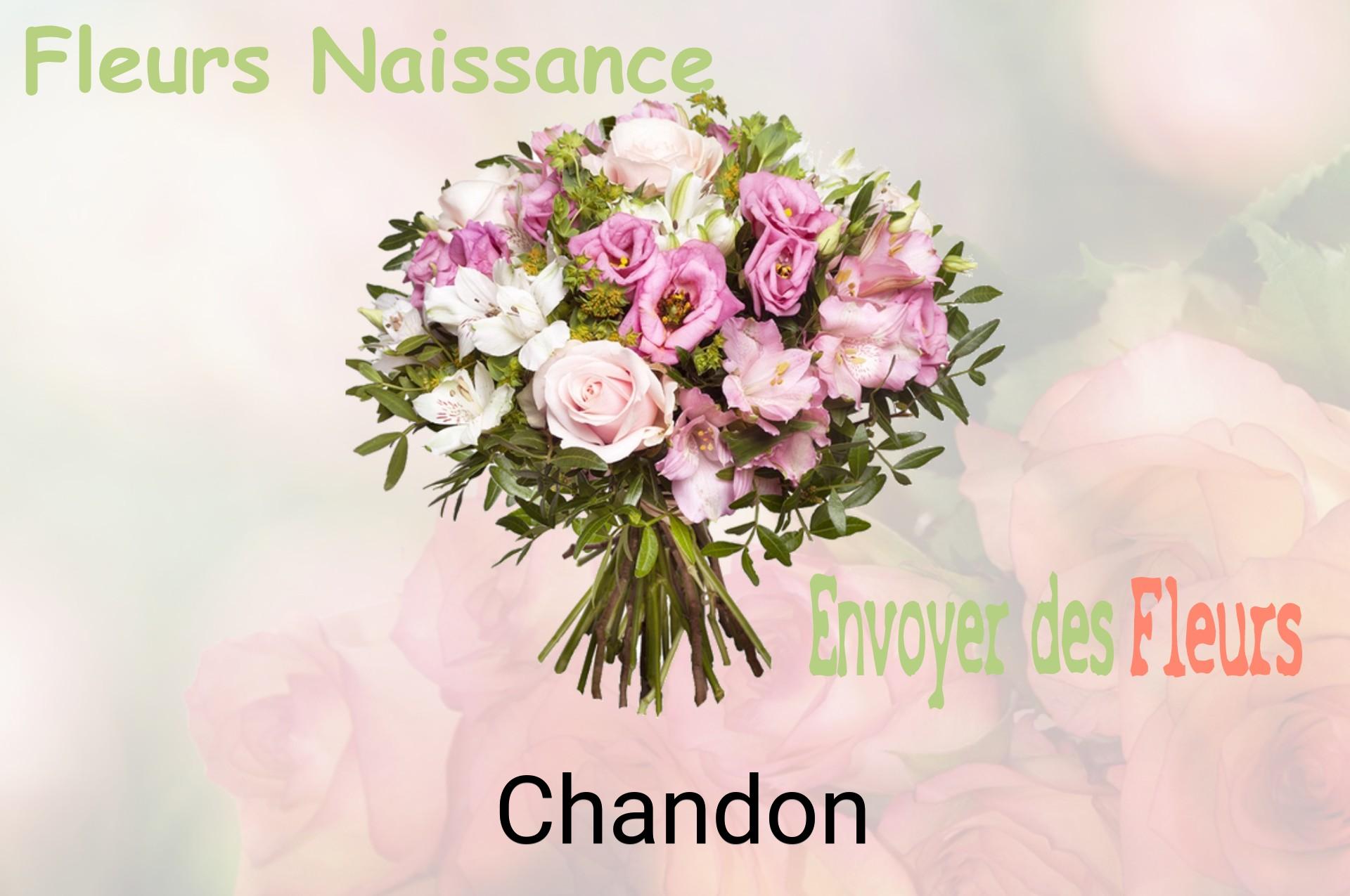 Bouquet de fleurs de naissance livré à Chandon